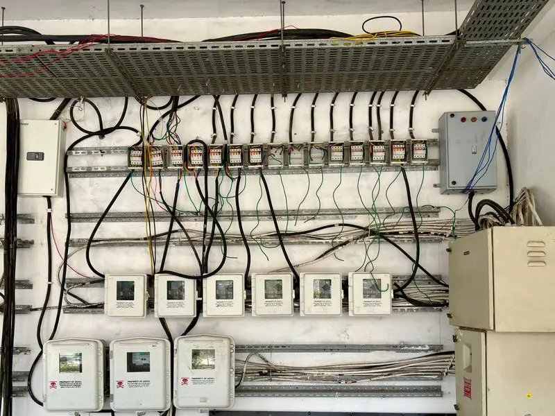 Wired electrical control panel